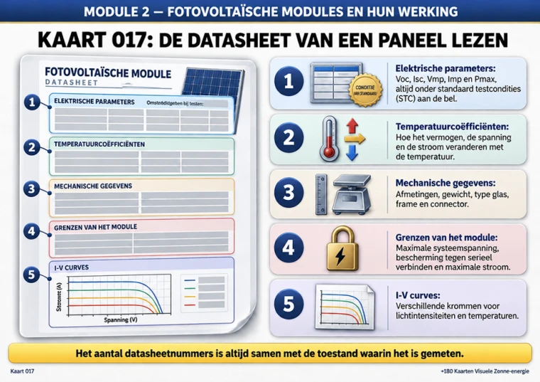 Kaart 017: de datasheet van een paneel lezen