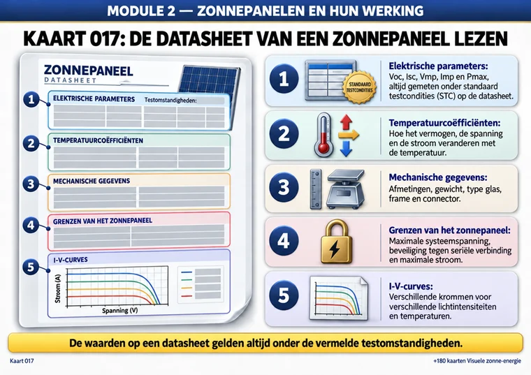 Kaart 017: de datasheet van een paneel lezen