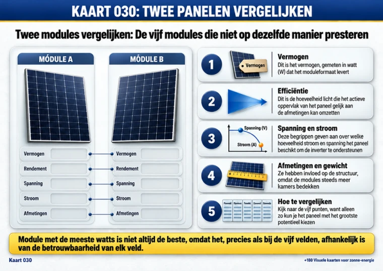 Kaart 030: twee panelen vergelijken