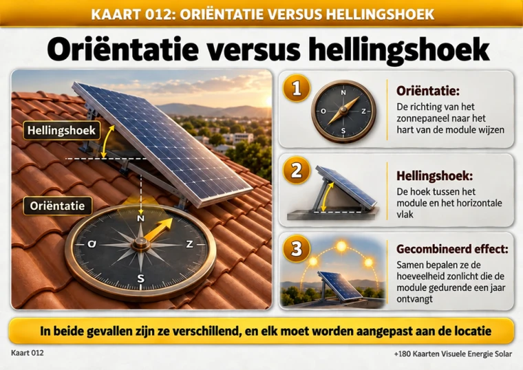 Kaart 012: oriëntatie versus hellingshoek