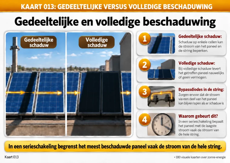 Kaart 013: gedeeltelijke versus volledige beschaduwing