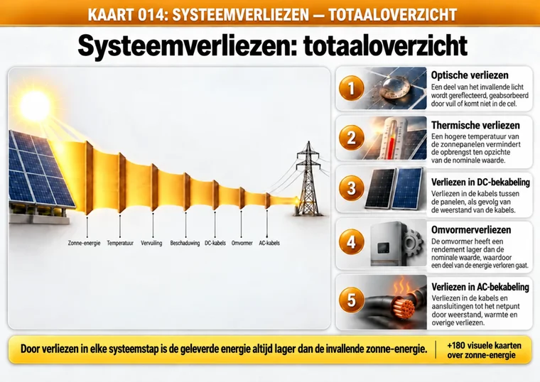 Kaart 014: systeemverliezen — totaaloverzicht