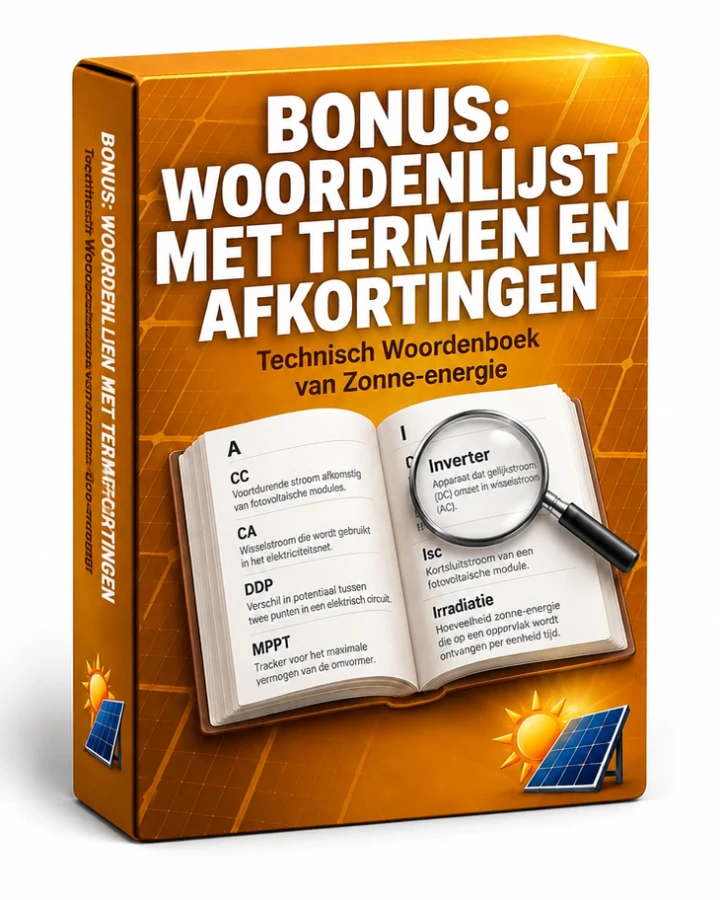Bonus: woordenlijst met termen en afkortingen voor zonne-energie